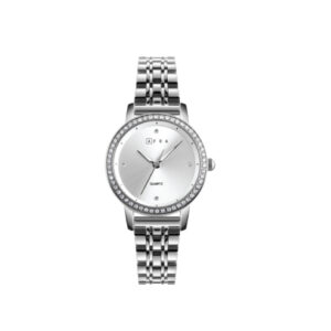 AFRA ELITE LADIES WATCH SILVER CASE SILVER DIAL SILVER BRACELET