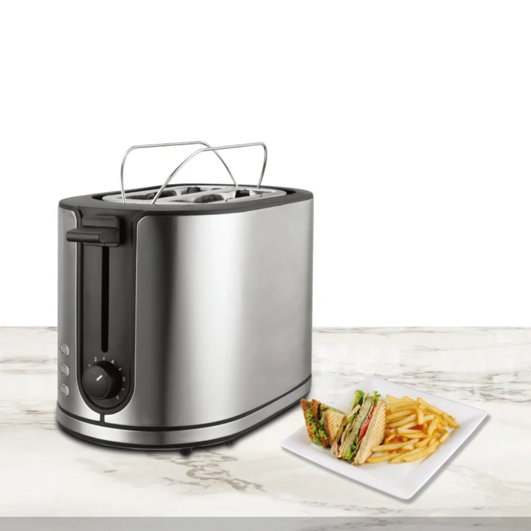 AFRA Electric Breakfast Toaster 950W – 2 Slots, Crumb Tray, Stainless Steel – AF-120900TOSS