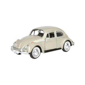 1966 Volkswagen Beetle Hardtop Beige 1/24 Scale Diecast Model Car by Showcasts