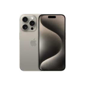 Refurbished Apple iPhone 15 Pro 256GB Natural Titanium – Certified Renewed Smartphone with A17 Pro Chip, 6.1-inch Super Retina XDR Display, and 48MP Pro Camera System