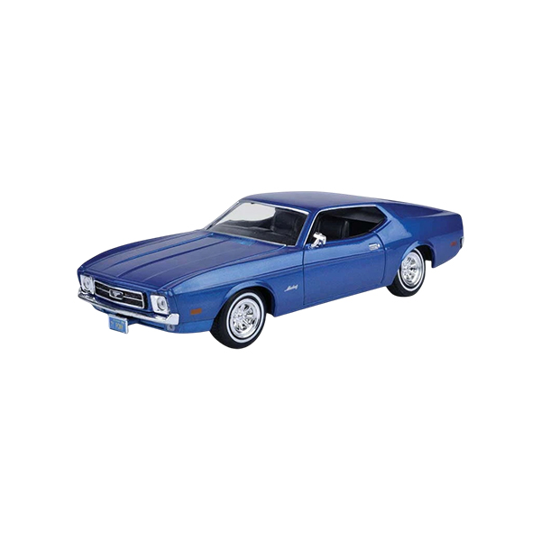 1971 Ford Mustang Sportsroof 1:24 Scale Die-Cast Model Car – Classic Muscle Car Collectible with Opening Doors, Detailed Interior & Free-Wheeling Design