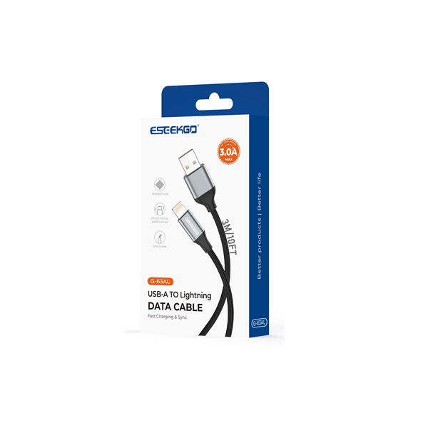 ESEEKGO USB to Lightning Data Cable – Fast Charging & Sync Cord