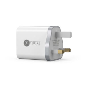 AFRA PD25W Travel Adapter – Dual Port Fast Charger with USB-C PD25W & USB-A QC3.0 Charging
