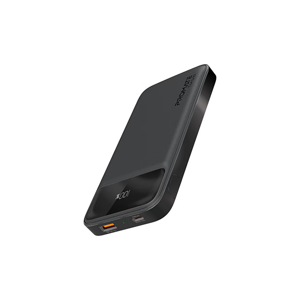 Promate Torq-10 10000mAh Ultra-Slim Power Bank (Black)