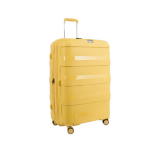 Tom Cruiser Aerolite Polypropylene Hard Luggage Suitcase – Medium - Yellow