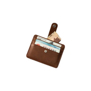 Leather Men's Craft Multiple Card Holder with Button Type – CC9 Tan