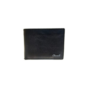 Classic Milano Genuine Leather Bifold Wallet – Black